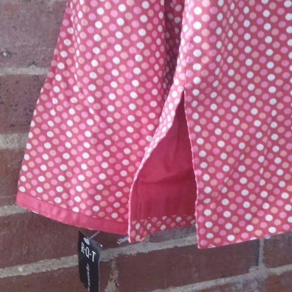 R.Q.T Pink Orange White Multicolor Cotton Jacket Blazer Overcoat Women Size 10 - Picture 8 of 11